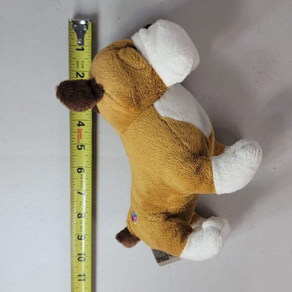 2/$15 Webkinz Bulldog Plush Brown Stuffed Animal Ganz No Code Puppy Beans HM126 - Picture 9 of 9